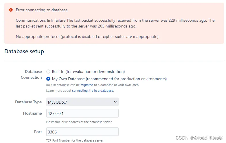 Jira - JIRA-Bootstrap ERROR_Data